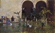 Raimundo de Madrazo y  Garreta Pool in the Alcazar of Seville (nn02) oil on canvas